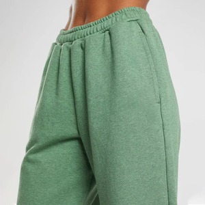 Pantalones de lona lisos y elegantes para mujer, a la moda, al por mayor, con cintura elástica, de invierno, de frente plano, personalizados, informales, de corte regular, en stock. - Product Image 4