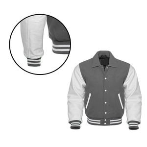 High Quality Winter Varsity Jacket for <b>Men</b> Breathable Canvas Polyester/Cotton Customized Color Letter Pattern OEM Service - Product Image 5