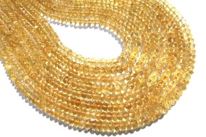 Citrine Rondelle Forme Plaine Perles De Pierres Précieuses En Vrac Faisant Des Bijoux Bracelet/Collier Prix De Gros Par Carat Naturel Certifié - Product Image 2