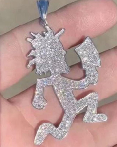 Colgante Iced Out Hatchetman Charms, Colgante Bling de Hip Hop para Raperos, Plata 925, Colgante Personalizado de Moissanita VVS, Joyería de Moda - Product Image 1