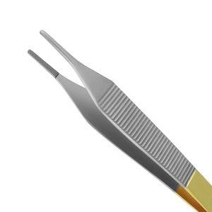 Forceps chirurgical professionnel en acier inoxydable Adson à dents dentées, instrument de pansement et de dissection, à dents crantées, manuel - Product Image 4