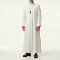 Robe de Prêtre en Gros, Vêtement Liturgique Personnalisé Brodé, Respirant, Confortable, Séchage Rapide, Vêtements Sur Mesure