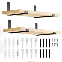Supports d'étagère en acier en métal robuste étagères flottantes matériel de montage mural décor de bureau à domicile support d'étagère caché Bluezon BR07