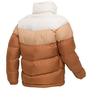 Men's Color Blocking Puffer Jacket Waterproof Breathable Eco-Friendly Stand Collar Windproof Zipper Closure Polyester Wadding - Product Image 3