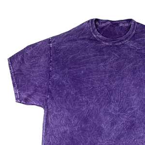 Camiseta Vintage con Lavado Ácido para Hombre, Oversize, Algodón Pesado, Estilo Urbano, con Logotipo Personalizado, Proveedor Mayorista de Fábrica - Product Image 3