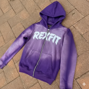 เสื้อฮู้ดดี้โอเวอร์ไซส์สีซีดจาง พิมพ์ลายโลโก้ตามสั่ง ผ้าเฟรนช์เทอร์รี่หนานุ่ม สตรีทแวร์ ขายส่ง เสื้อฮู้ดดี้แบบมีซิป - Product Image 1