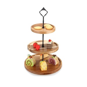 Soporte de Madera Hecho a Mano para Pasteles y Cupcakes, Exhibidor para Mesas de Postres, Fiestas, Panaderías y Decoración de Celebraciones - Product Image 5