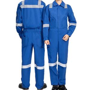 Ensemble de vêtements de travail industriels respirants pour l'été, uniformes de travail professionnels 100% coton réfléchissants - Product Image 3