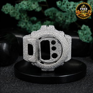 Boîtier de montre Hip Hop en or plaqué, durable, avec diamants Moissanite, personnalisable, taille 40/42/44 mm, de la marque Phoenix Enterprise Luxury Iced - Product Image 1