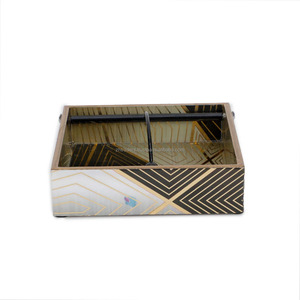 Elegante caja de pañuelos de esmalte impreso, elegante organizador de servilletas para decoración del hogar y regalos - Product Image 5