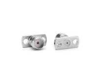 Conector SMA macho recto con brida de acero inoxidable de 2 orificios, frecuencia de hasta DC 26.5G