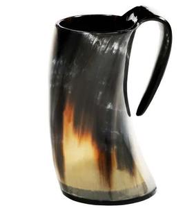 Taza de cuerno natural hecha a mano de primera calidad para cerveza, café y regalos. El mejor precio en todo el mundo. - Product Image 3