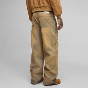 Vaqueros de Pierna Ancha con Efecto Desgastado para Hombre, Jeans de Alta Calidad, Estilo Urbano, Corte Holgado, Cintura Media - Product Image 2