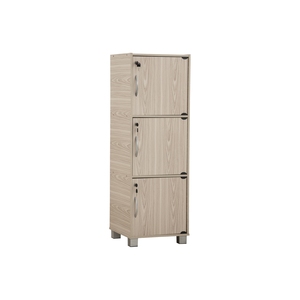 Modern Wood Grain Living Room Cabinet Lockable <b>Door</b> Storage Cupboard Floor <b>Standing</b> Organizer for Home Hotel - Product Image 1
