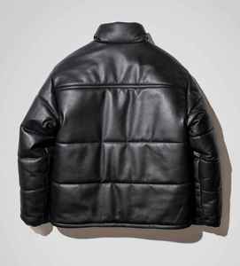 Wholesale <b>Men</b> <b>leather</b> <b>jacket</b> <b>Men's</b> 100% Genuine Sheep Skin Lambskin Puffer Style <b>Leather</b> <b>Jacket</b> Fine Quality Plain Dyed - Product Image 4