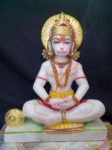 Marble Handmade Hanuman Ji Statue - Product Image 5