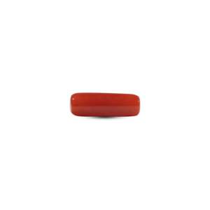 Natural Red Coral Loose Gemstone 6.8 Carat 10x12mm Oval Cabochon for Fine Jewelry - Product Image 2