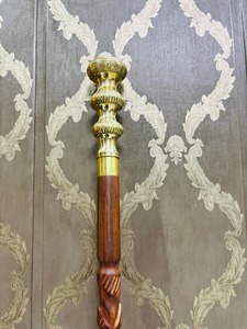 Antique Brass Victorian Handle Rosewood Multifunction Walking <b>Stick</b> for Halloween Easter Valentine's Day Thanksgiving Graduation - Product Image 3