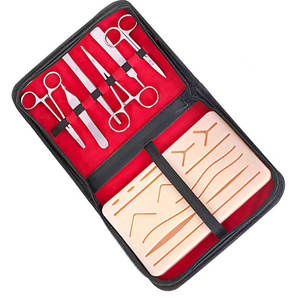 Almohadilla Grande de Silicona con 14 Heridas Precortadas para Práctica de Sutura, Kit para Estudiantes de Medicina, Instrumentos Quirúrgicos Ortopédicos, Hospitales ORL - Product Image 2