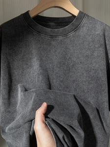 Nueva Camiseta Personalizada de Alta Calidad con Lavado Ácido al por Mayor, Camisetas Deportivas con Lavado Ácido a Bajo Precio para Hombre - Product Image 5