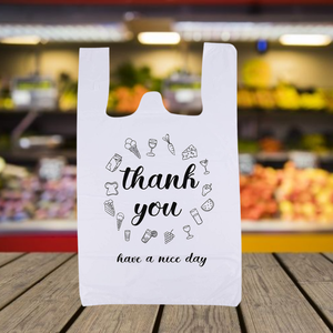 Supermarket Use Biodegradable HDPE Plastic <b>Bags</b> Custom <b>Waterproof</b> Durable <b>Drawstring</b> Bulk Manufacturer Hai Ha Packaging - Product Image 1