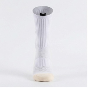 White Crew Athletic <b>Socks</b> Breathable Knitted for Running Adults Summer Season - Product Image 1