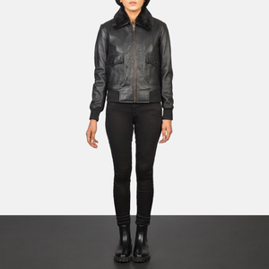 Stylish <b>Leather</b> <b>Jacket</b> with Breathable Cotton Lining and Factory-Fresh <b>Long</b> Sleeve Outerwear Women <b>leather</b> fashion <b>jackets</b> - Product Image 1