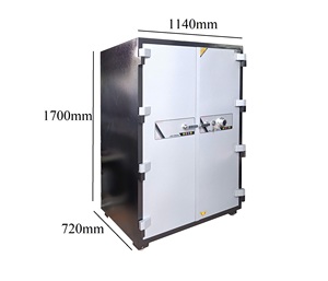 Caja Fuerte de Acero Inoxidable MONEY MNS-170DC con Cerradura Coreana, Resistente al Agua y al Fuego, con Recubrimiento en Polvo, Alta Seguridad, Acceso con Contraseña y Llave - Product Image 2
