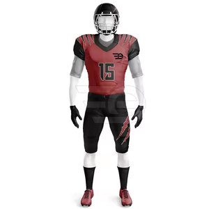 Uniforme de Fútbol Americano de Manga Corta para Jugador, Uniforme de Entrenamiento Ligero Personalizado de Manga Corta para Hombre - Product Image 2