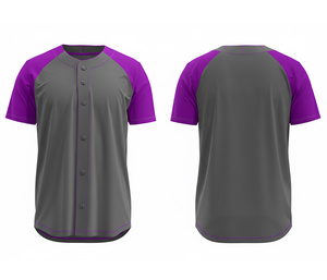 Camiseta de Béisbol de Alta Calidad con Impresión por Sublimación Completa |   Uniforme de Béisbol para Equipo con Logotipo y Números Personalizados |   Poliéster Transpirable - Product Image 3