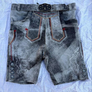 Pantalones de Cuero Antiguos para Hombre, Pantalones de Cuero al por Mayor, Trajes Tradicionales Bávaros para Oktoberfest, Pantalones Cortos de Cuero - Product Image 1