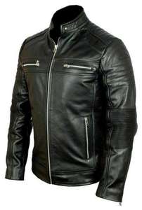 <b>SMART</b> SHINE ENTERPRISES <b>Men</b> High Quality Leather <b>Jacket</b> Soft Durable Comfortable Full Zip Classic Casual Winter Breathable Quick - Product Image 6