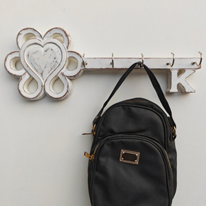 Smart Art Wood Carving <b>Wall</b> Hangings <b>Key</b> Holder 5 <b>Hooks</b> <b>Wall</b> Personalized <b>Key</b> <b>Hooks</b> Wooden <b>Wall</b> Mount <b>Key</b> Hanger Engineered Wood - Product Image 2