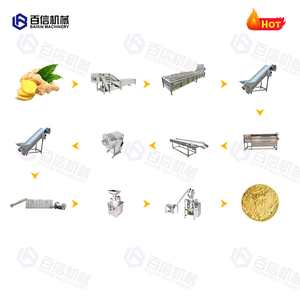 500 kg/h Línea de producción de jengibre personalizada Rebanadas de jengibre Línea de procesamiento automático Planta de molienda de jengibre - Product Image 2