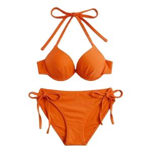 Ensemble de maillots de bain brésiliens personnalisés, bikinis et vêtements de plage, maillot de bain pour femmes, vêtements de plage pour filles, bikini triangle - Product Image 1
