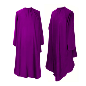 Capa de Corte de Pelo Profesional de Calidad de Salón, Cómoda y Personalizable, Morada, de Manga Larga, de Poliéster, con Cierre de Broche Seguro - Product Image 4