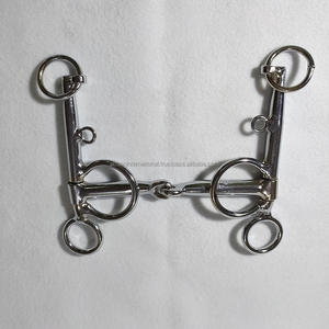 Broca de caballo de acero inoxidable, doble anillo, alta calidad, sólida, fabricante en la India - Product Image 4