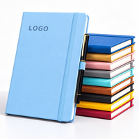 Carnet à couverture rigide en PU avec logo personnalisable, journal d'affaires multicolore pour le bureau, l'école et les cadeaux