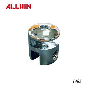 Support d'étagère en verre de douche carré en laiton massif connecteur de pince verre à verre sans trou - Product Image 3