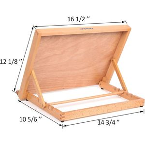 Mesa de Dibujo de Madera de 5 Posiciones, 16 1/2 X 12 1/8 Pulgadas, para Dibujar y Bocetar - Product Image 2