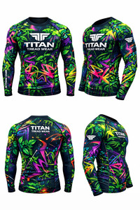 เสื้อแรชการ์ดกีฬา-ต้านเชื้อแบคทีเรีย แห้งเร็ว ป้องกันรังสียูวี โลโก้ด้านหน้า-ผ้ายืดสแปนเด็กซ์/โพลีเอสเตอร์ สำหรับกีฬาทางน้ำ โยคะ กิจกรรมกลางแจ้ง - Product Image 6