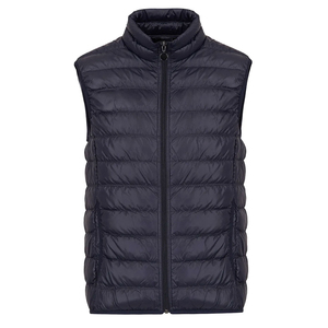 Blouson matelassé en toile pour homme, best-seller, couleurs personnalisables, fermeture éclair intégrale, sans manches, vêtements d'hiver, respirant, séchage rapide, style urbain - Product Image 4