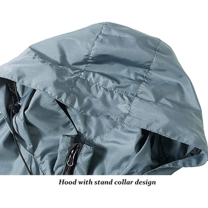 Chaqueta cortavientos transpirable de diseño ligero, ideal para deportes al aire libre, correr, senderismo, ciclismo y uso diario informal. - Product Image 3