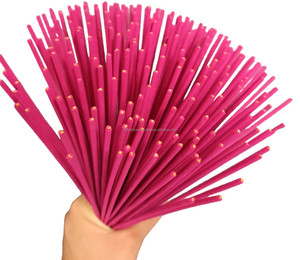 ผู้จัดจำหน่ายธูปเวียดนาม ธูปสีชมพู ขนาด 12 นิ้ว – ธูปไร้กลิ่น ติดทนนาน เผาไหม้สะอาด แกนไม้ไผ่ - Product Image 3