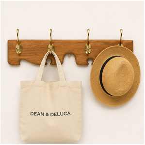 Wholesale Modern Solid Wall Mounted Coat <b>Rack</b> with 4 Polished Brass Hooks Premium Entryway Organizer for Coats Hats and Bags - Product Image 6