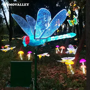 Vendita calda 120Cm motivo Led luce libellula di luce svolazzante lampada decorativa per giardino festa di natale di Halloween Display