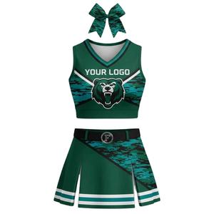 Uniformes de Animadoras al por Mayor para Adultos, Diseño Estampado All Star, Uniformes de Animadoras Sublimados en Spandex con Diseño Personalizado Gratuito - Product Image 1