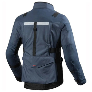 Unisex Blue <b>Motorcycle</b> Riding <b>Jacket</b> Full Sleeve Windproof Breathable Cordura Fabric All Seasons Winter Adventure Wear - Product Image 5