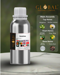 Huile de parfum concentrée JASMINE, haute qualité, parfum premium longue durée, fournisseur en gros, multi-senteurs, parfum quotidien - Product Image 1