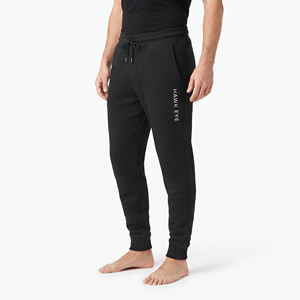 Men's Black Sweatpants Elastic Waist Drawstring Casual <b>Joggers</b> Side Pockets Autumn Wear Daily Wear <b>Joggers</b> - Product Image 4